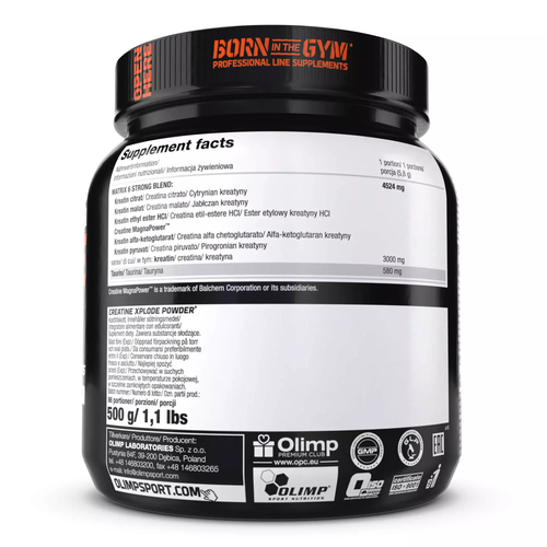 Olimp Creatine Xplode Ananasowy Kompleks Kreatynowy na Siłę 500g