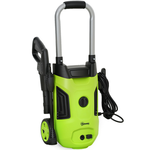 Outsunny 1800W 150-Bar Pressure Washer, with Adjustable Nozzle - Green