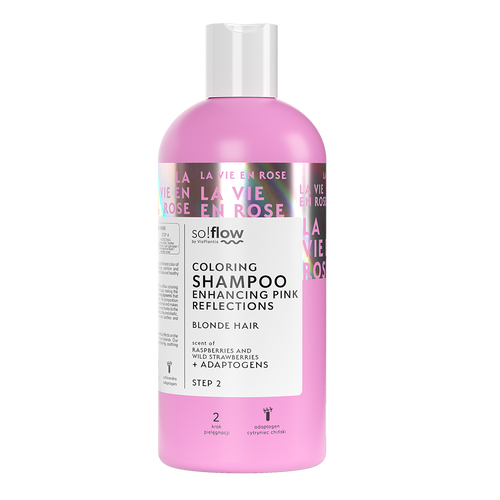 So!Flow Colouring Shampoo with Pink Reflections for Blonde Hair 300ml