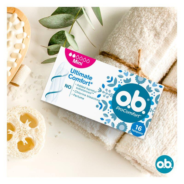O.B ProComfort Mini Tampons 16 Pieces