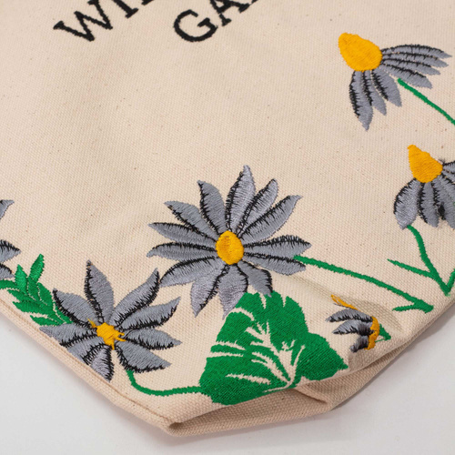 Agnes + Cat Wildflower Garden Tote Bag - Purple Flowers