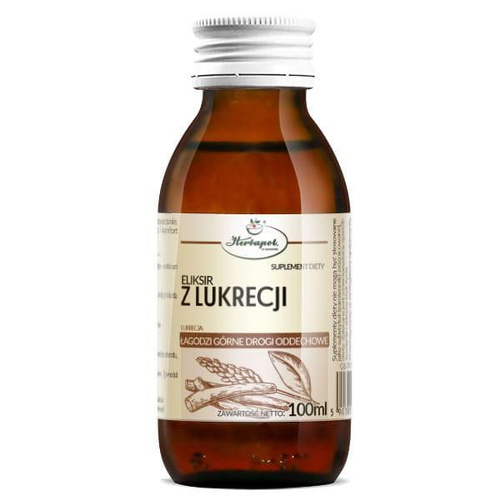 Herbapol Eliksir z Lukrecji na Górne Drogi Oddechowe i Układ Odpornościowy 100ml Best Before 30.04.26