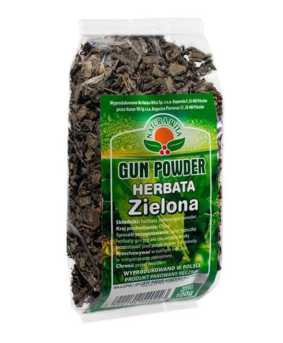Natura Wita Gun Powder Zielona Herbata o Właściwościach Odchudzających 100g