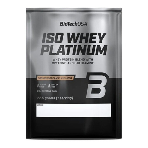 BioTechUSA Iso Whey Platinum, Cookies & Cream - 22.5g (1 serving)
