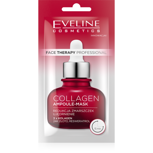 Eveline Face Therapy Professional Ampoule-Mask Collagen Firming Cream Mask for Mature and Tired Skin 8ml