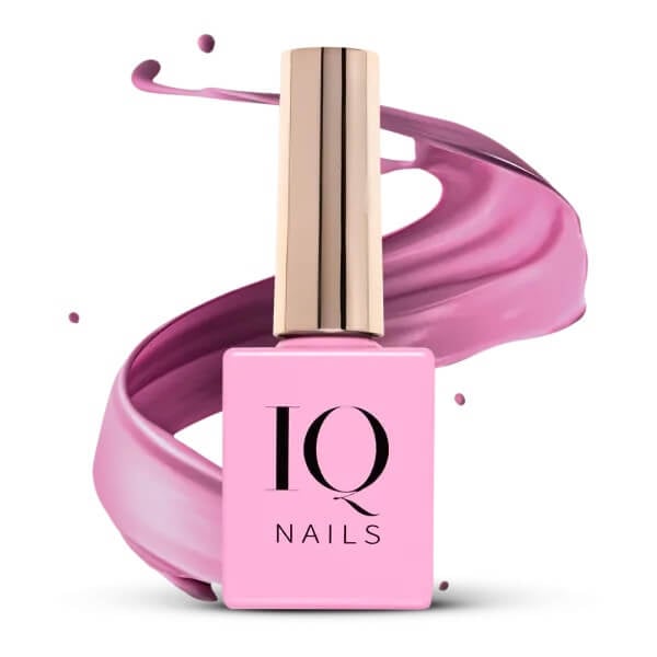IQ Nails Miss Positive Wzmacniający Lakier Hybrydowy Ciepły Róż 8ml