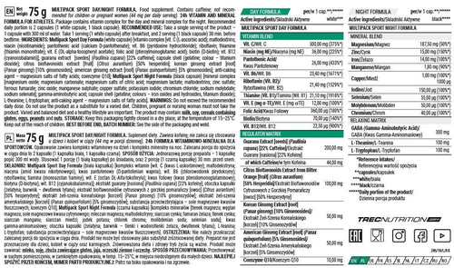 Multipack Sport Day & Night Formula 60 Capsules – Day and Night Vitamins