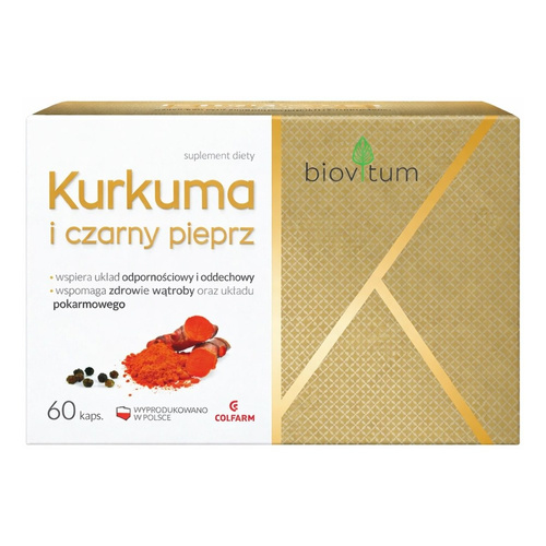 Colfarm Biovitum Kurkuma + Czarny Pieprz 60 Kapsułek