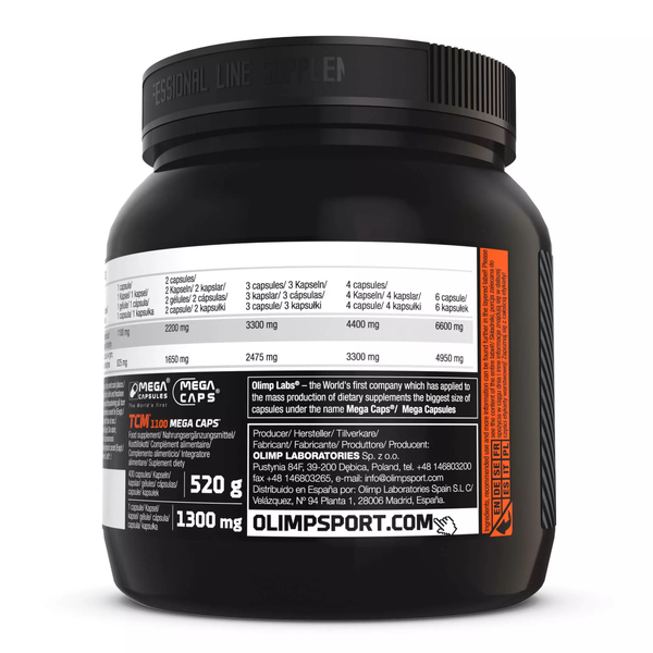 Olimp TCM 1100 Creatine Malate for Strength and Endurance 400 Capsules