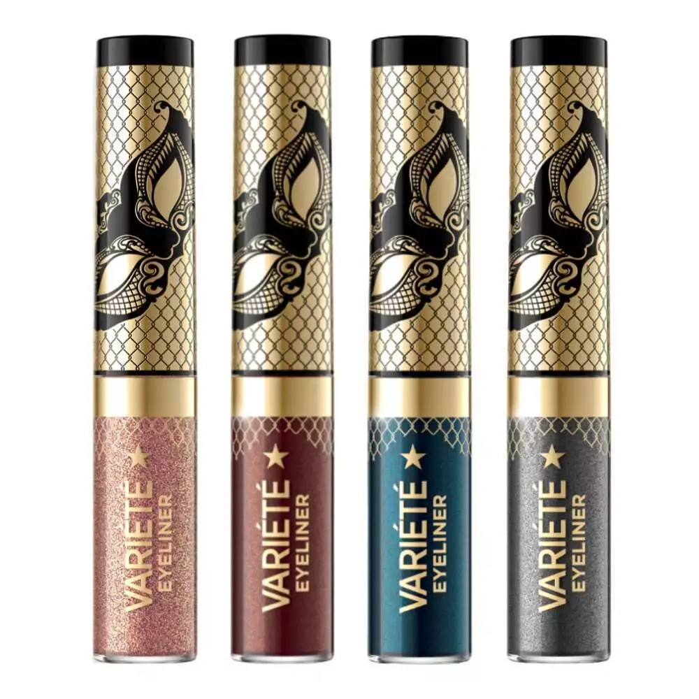 Eveline Variete Wodoodporny Kolorowy Eyeliner w Kałamarzu Nr. 04 Silver Dust 4ml