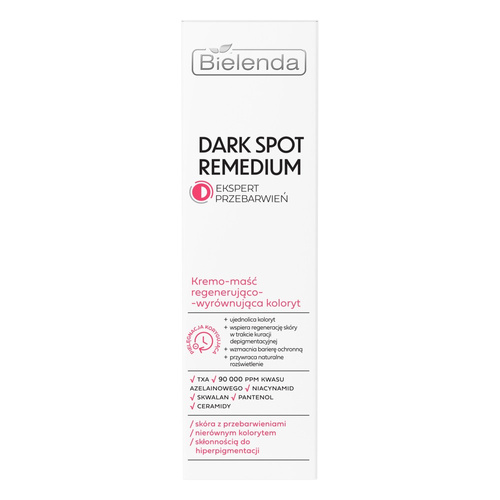 Bielenda Dark Spot Remedium kremo-maść do twarzy, regenerująco-wyrównująca koloryt 40ml