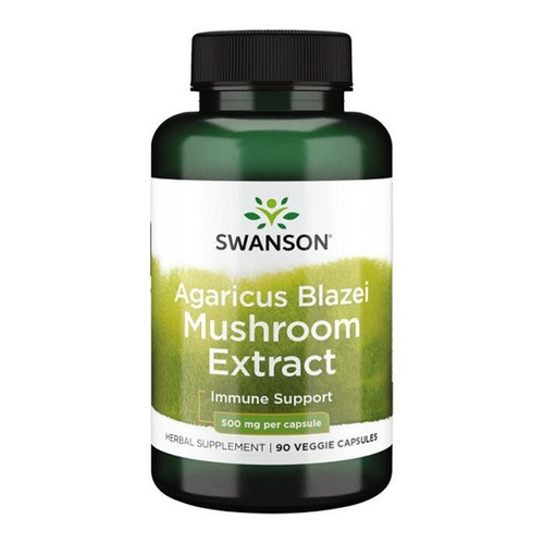 Swanson Agaricus Blazei 500mg na Wsparcie Odporności 90 Kapsułek
