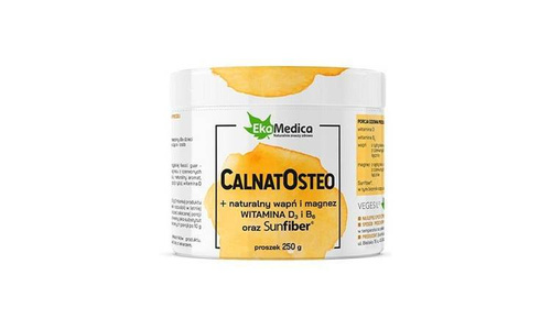 EkaMedica CalnatOsteo Wapń Magnez Witamina D i B6 Błonnik Rozpuszczalny Proszek 250g