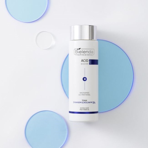 Bielenda Professional Acid Booster Tonik z Kwasem Glikolowym 3% dla Skóry Dojrzałej i Tłustej 200ml