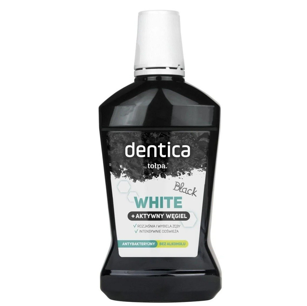 Tolpa Dentica By Black White Whitening and Antibacterial Oral Mouthwash 500ml