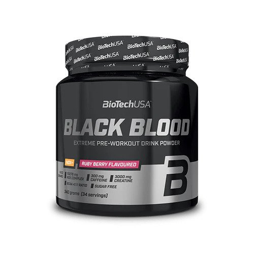 BioTechUSA Black Blood NOX+ Przedtreningówka Na Intensywne Treningi 330g