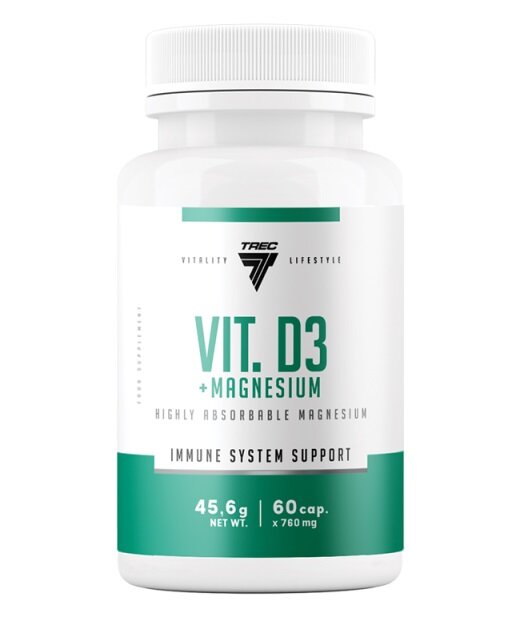 Vitamin D3 + Magnesium - 60 caps