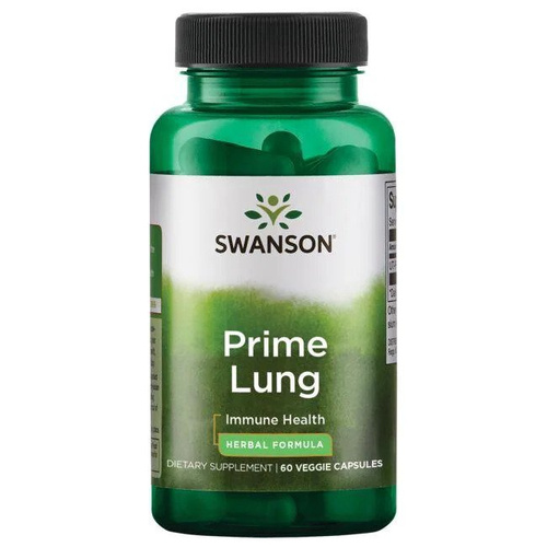 Swanson Prime Lung Wspierający Układ Oddechowy 60 Kapsułek