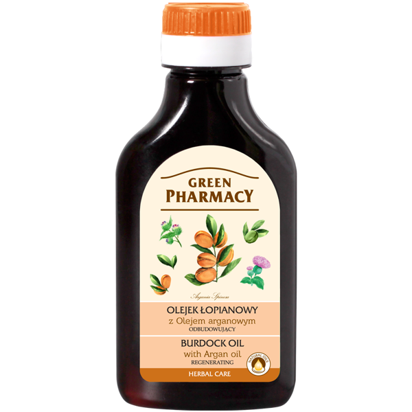 Green Pharmacy Odbudowujący Olejek Łopianowy z Olejem Arganowym 100ml