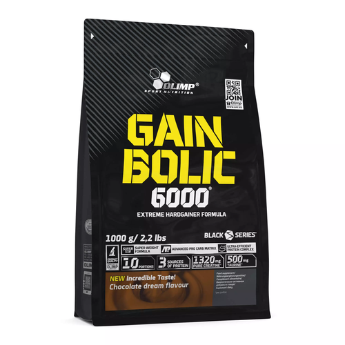 Olimp Gain Bolic 6000 Gainer na Masę Mięśniową Czekolada 1000g