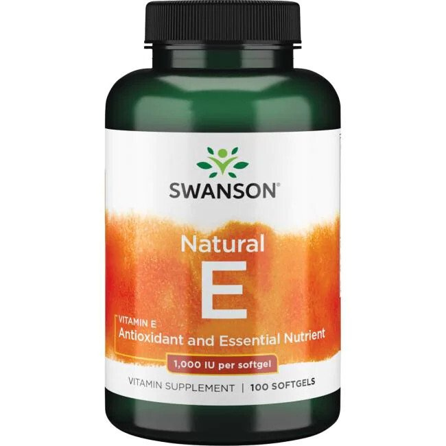 Swanson Vitamin E 1000 IU for Cellular Protection 100 Softgels