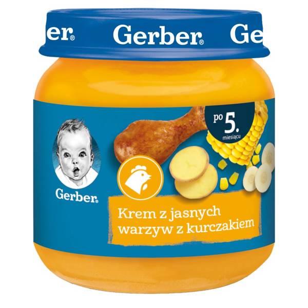 Gerber Cream of Bright Vegetables with Chicken for Babies after 5 Months 125g