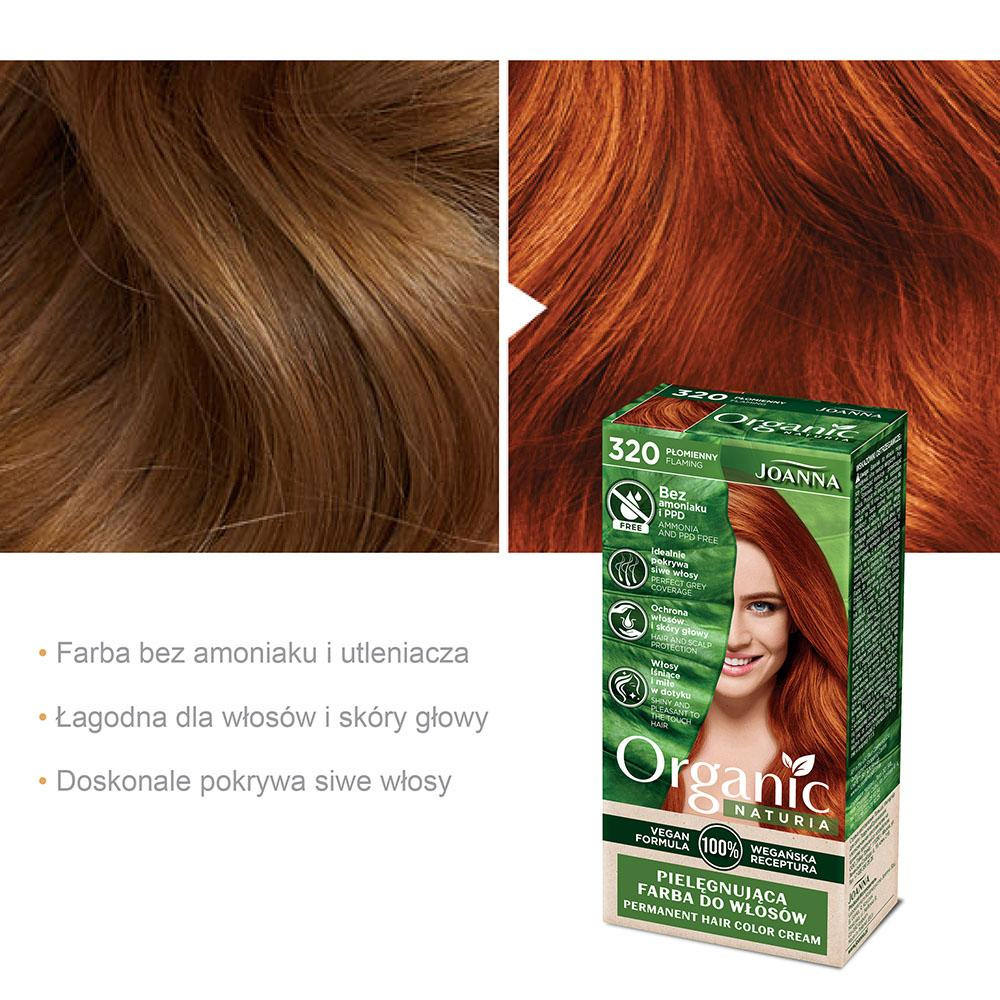 Joanna Organic Vegan Nourishing Hair Dye 320 Flaming 1 pc