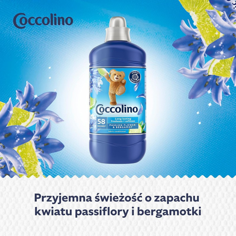 Coccolino Passion Flower & Bergamot Fabric Softener 51 Washes 1275ml