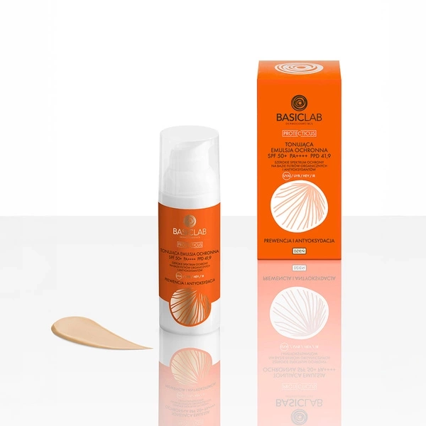 BasicLab Protecticus Koloryzująca Emulsja Ochronna SPF 50 50ml