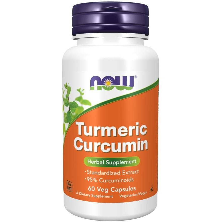 Now Foods Turmeric Curcumin Wspomaga Odporność i Wykazuje Właściwości Antyoksydacyjne 60 Kapsułek