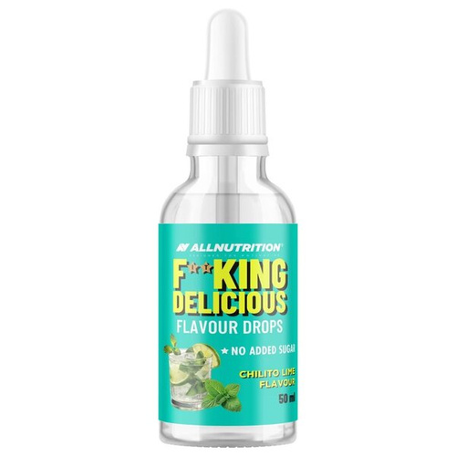AllNutrition Fitking Delicious Flavour Drops Chilito Lime Aromatyczne Krople bez Cukru 50ml