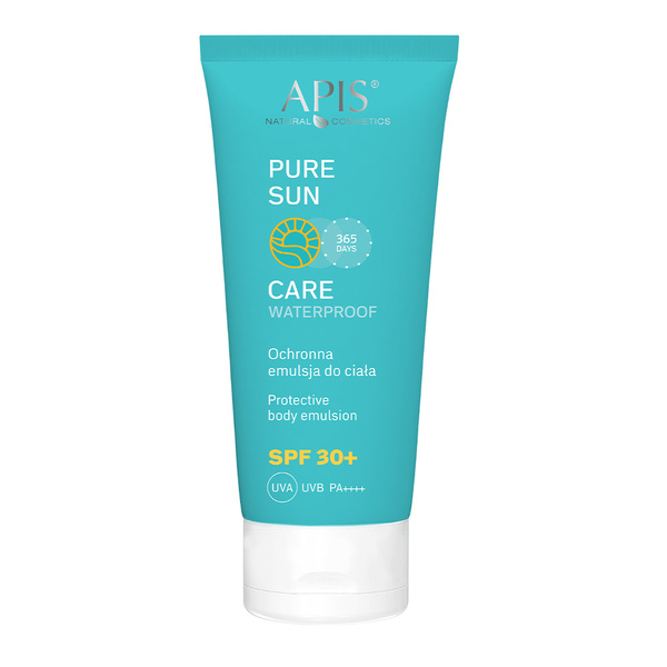 Apis Pure Sun Protective UVA i UVB Wodoodporna Emulsja do Ciała SPF30 dla każdego Rodzaju Skóry 200ml