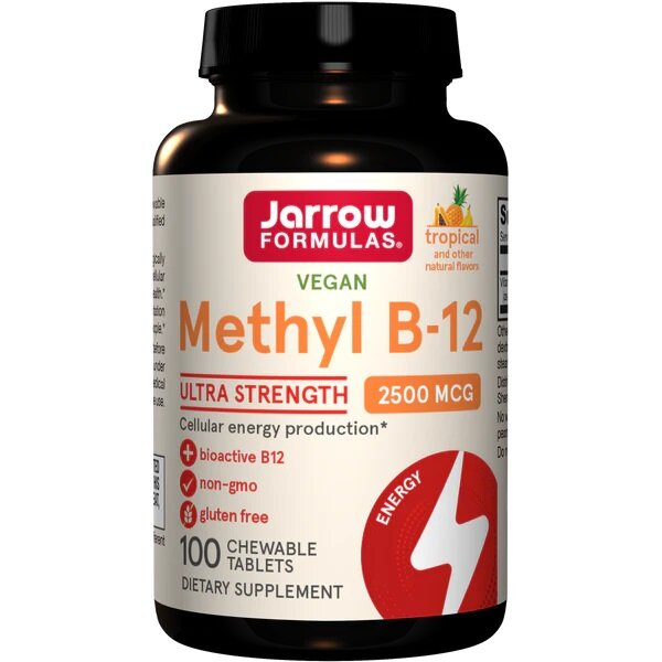 Methyl B-12, 2500mcg (Tropical) - 100 vegan chewable tabs