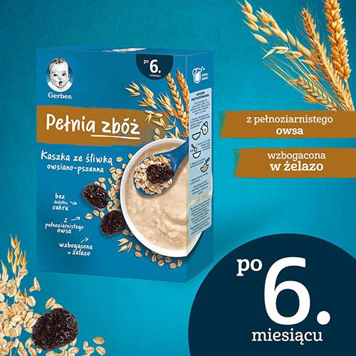 Gerber Cereals Richness Oat-Wheat Porridge with Plum for Infants after 6 Months 200g