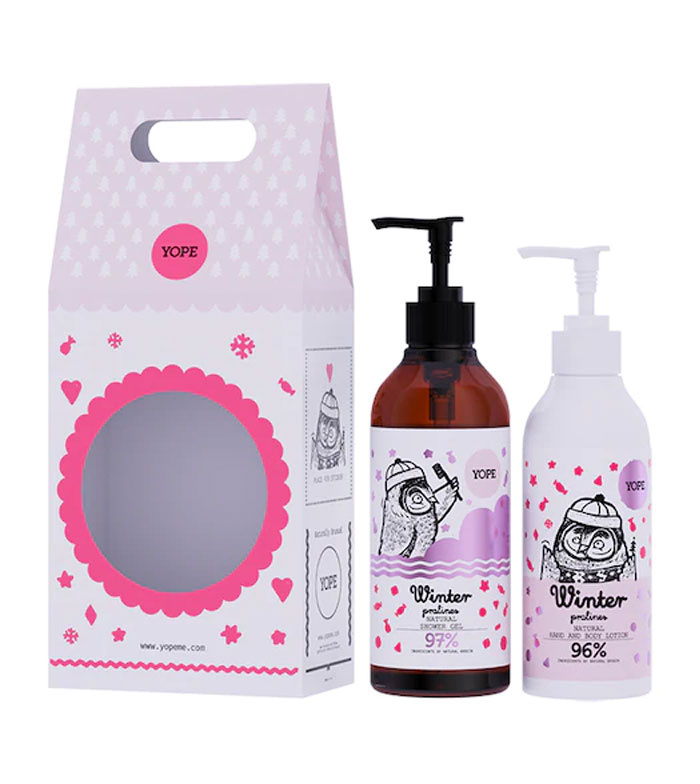 Yope Winter Pralines 2in1 Gift Set Hand Body Lotion and Shower Gel 300x400ml
