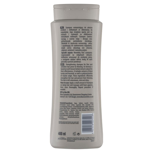 Joanna Black Radish Strengthening Shampoo for Delicate Thin and Falling Out Hair 400ml