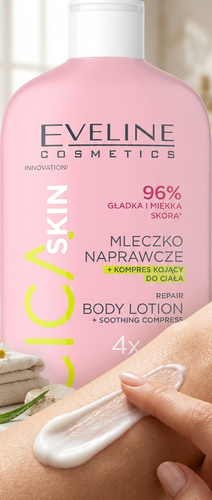 Eveline Cica Skin Mleczko Naprawcze + Kojący Kompres do Ciała 350ml