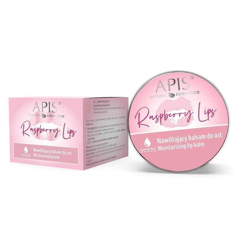 Apis Raspberry Lips Nawilżający Balsam do Ust z Masłem Shea 10ml
