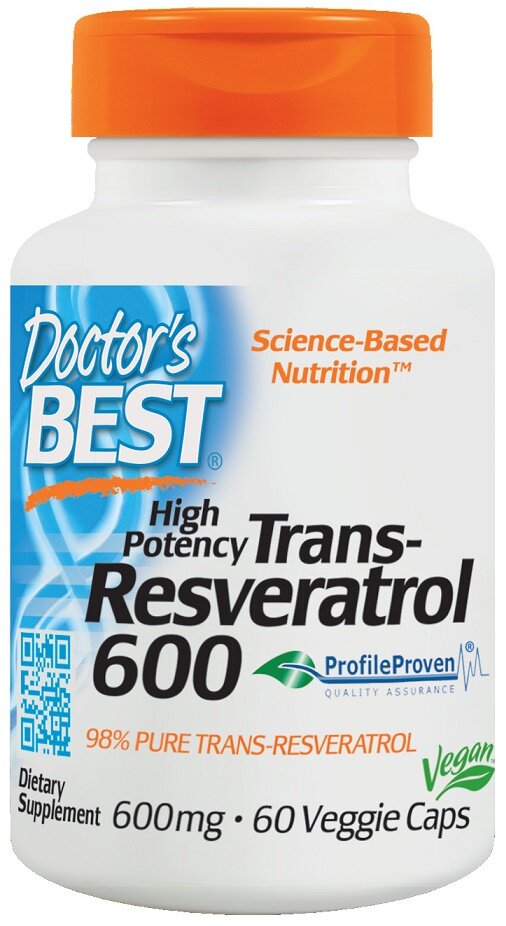 Trans-Resveratrol 600, 600mg - 60 vcaps