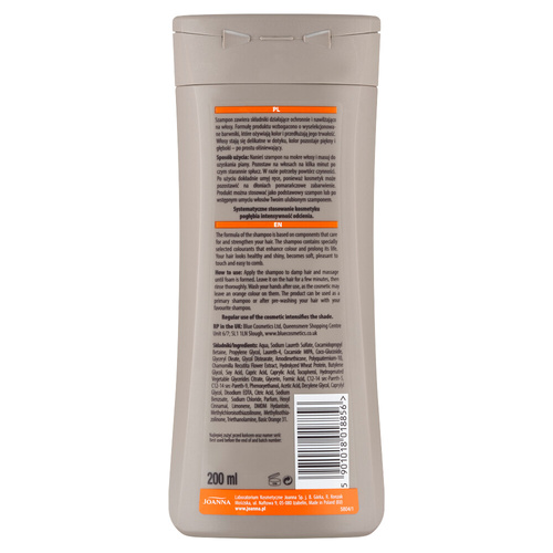 Joanna Ultra Color Copper Shade Hair Shampoo for Red and Chestnut Shades 200ml