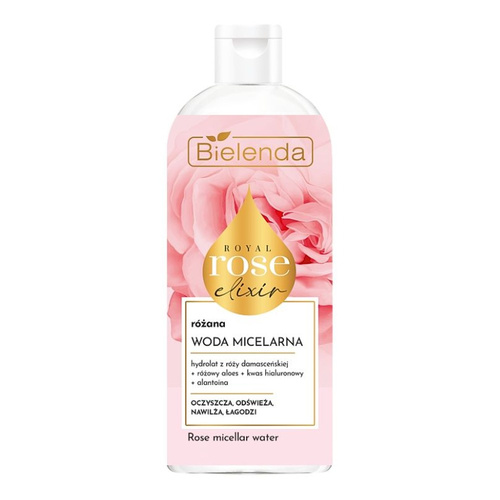 Bielenda Royal Rose Elixir Różana Woda Micelarna Oczyszczająco-Nawilżająca 400ml