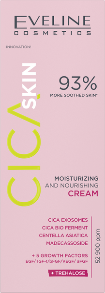 Eveline Cica Skin Moisturizing and Nourishing Day and Night Cream 50ml