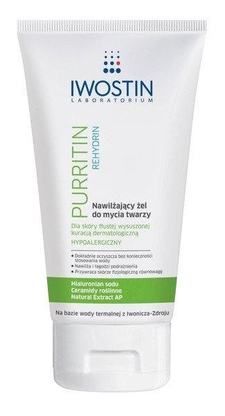 Iwostin Purritin Rehydrin Nawilżający Żel Do Mycia Twarzy 150 ml