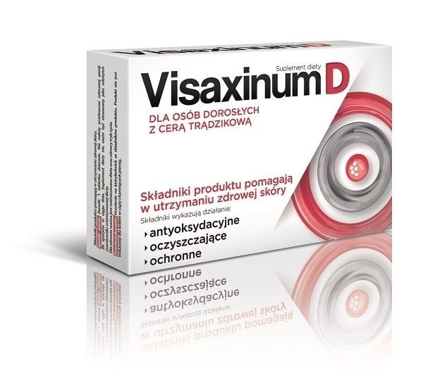 Visaxinum D Suplement diety na Zdrową Cerę dla Dorosłych 30 Tabletek
