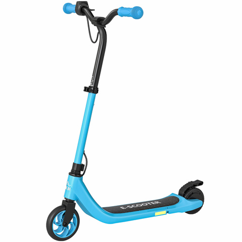 HOMCOM Electric Scooter for Kids 6+, Foldable E Scooter, Up to 8 KM/H, Maximum Range 6 KM, Adjustable Height, Blue