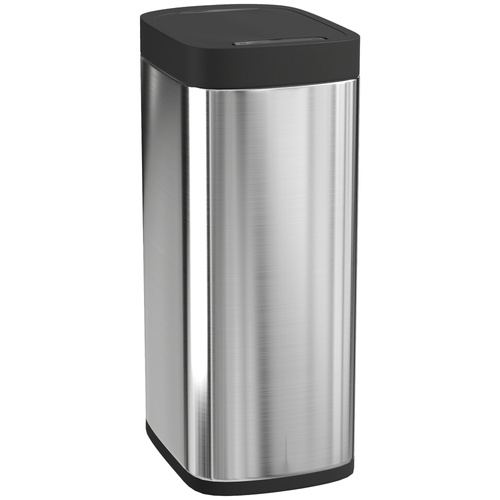 HOMCOM 50L Sensor Bin, Automatic Kitchen Bin, Manual Override, Battery Operated, Inner-Bucket-Free, for Kitchen, Bedroom