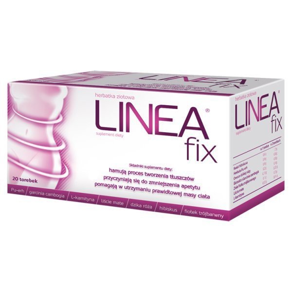 Linea Fix Herbatka Ziołowa Pomagająca Utrzymać Prawidłową Wagę Ciała 20 Saszetek