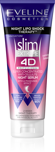Eveline Slim 4D Extreme Super Skoncentrowane Serum Nocne Antycellulitowe 250ml
