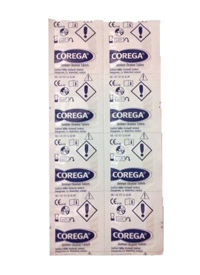 Corega Tabs Antibacterial Denture Cleansing Tablets 8 pcs