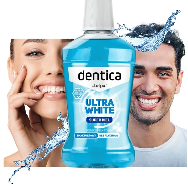 Tolpa Dentica Ultra White Płyn do Jamy Ustnej Wybielający i Odświeżający 500ml